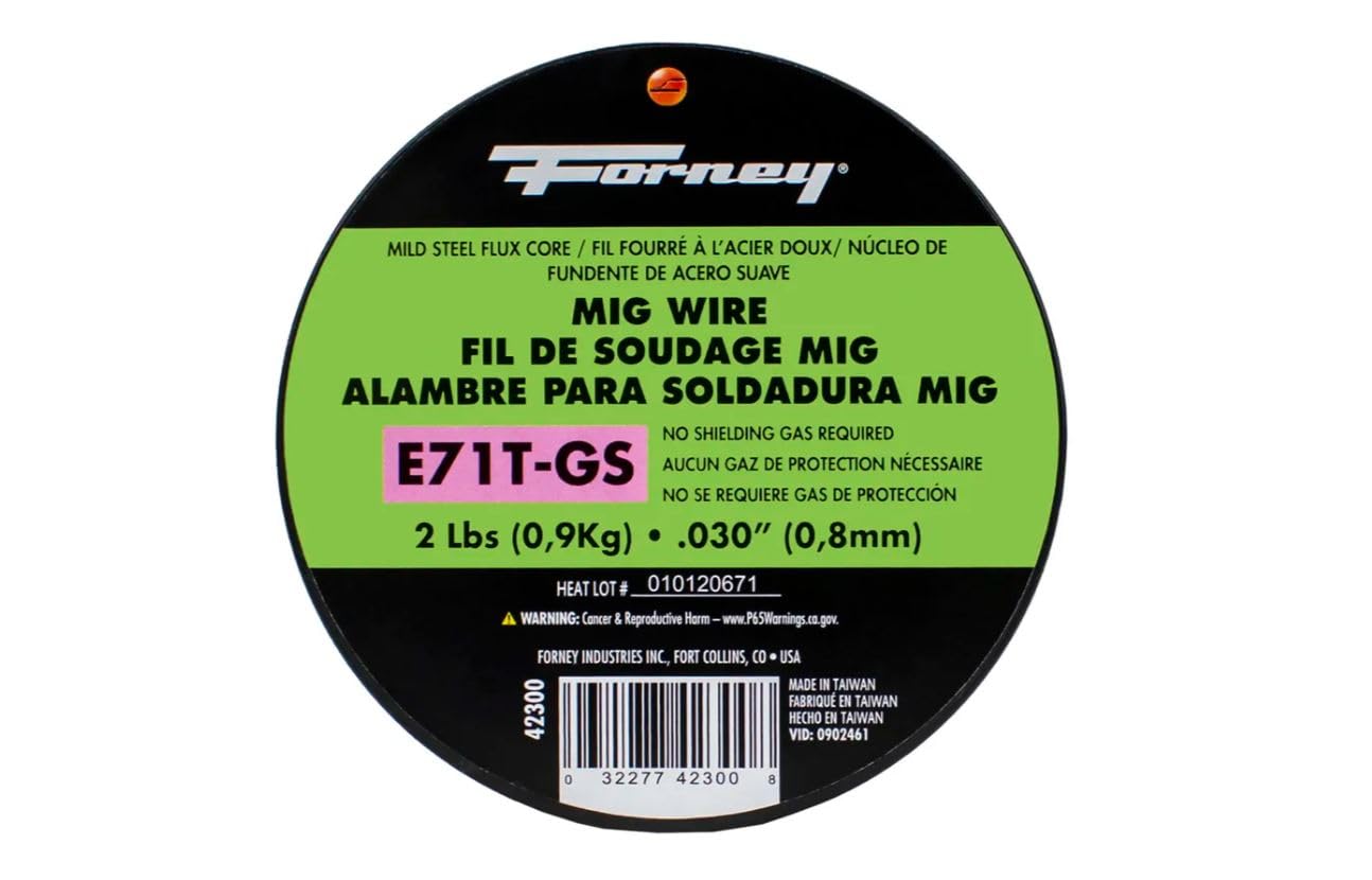 Forney 42300 Flux Core Mig Wire, Mild Steel E71TGS.030-Diameter, 2-Pound Spool, Silver, Pack of 1 - Image 10