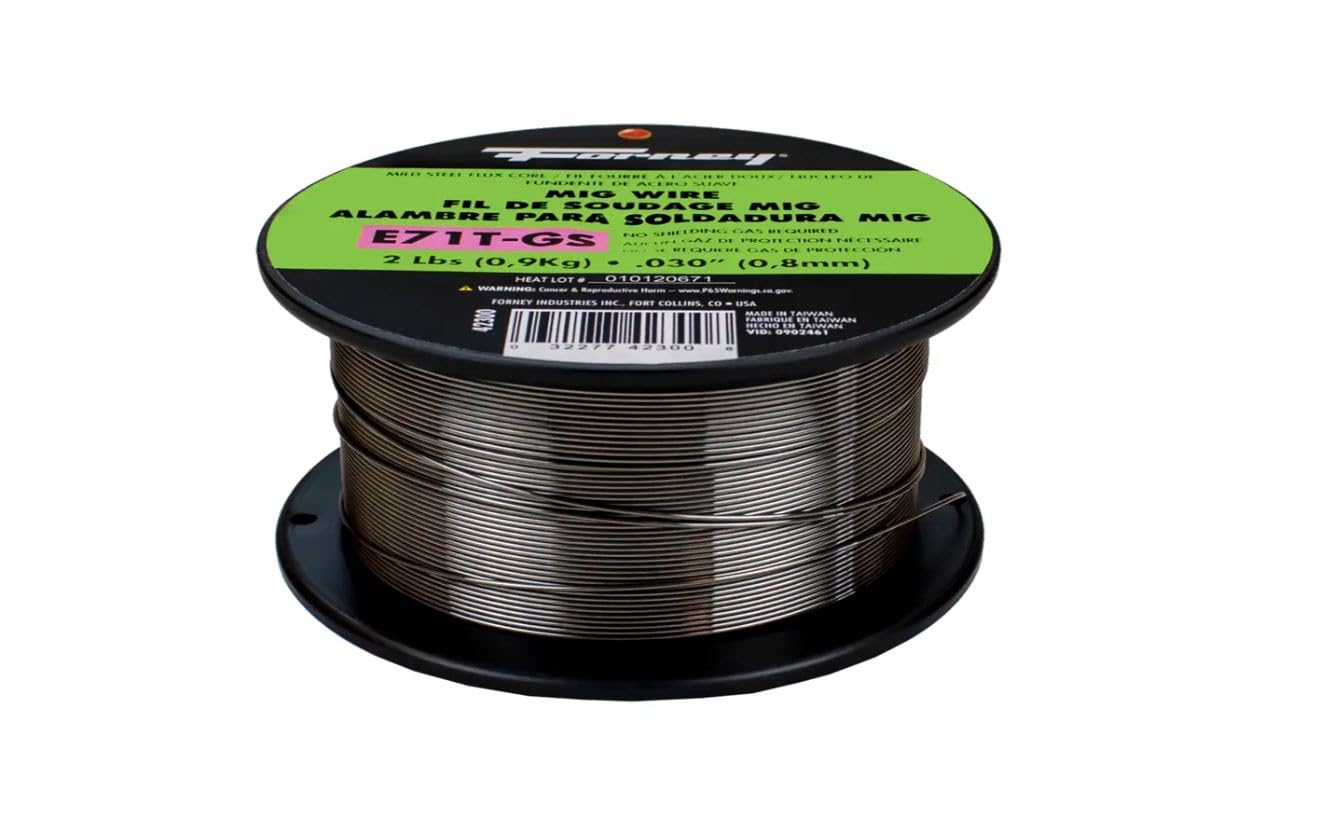 Forney 42300 Flux Core Mig Wire, Mild Steel E71TGS.030-Diameter, 2-Pound Spool, Silver, Pack of 1 - Image 3