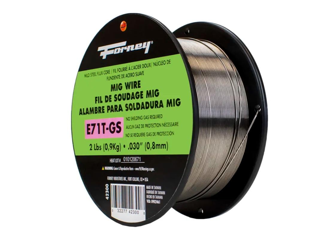 Forney 42300 Flux Core Mig Wire, Mild Steel E71TGS.030-Diameter, 2-Pound Spool, Silver, Pack of 1 - Image 7