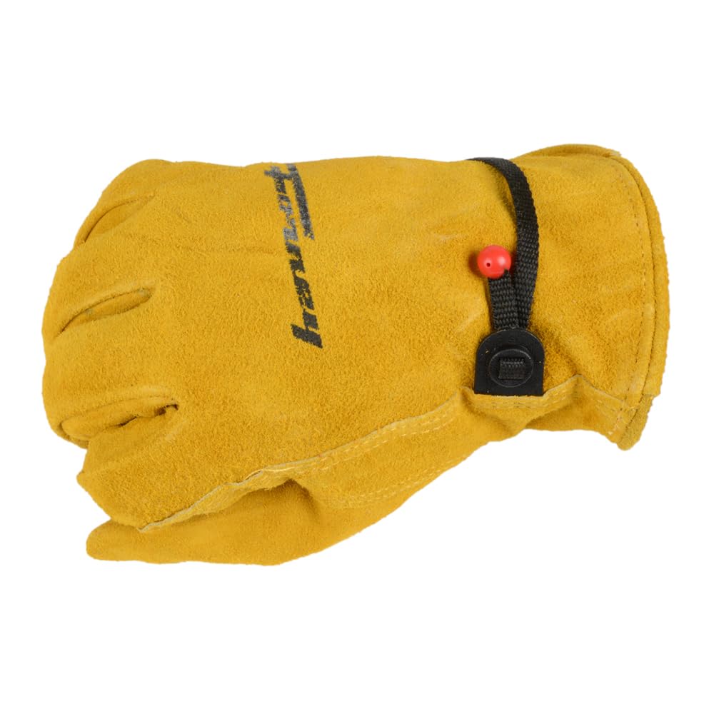 Forney 53133 Cowhide Leather Driver Suede Men's Gloves, Medium, Brown - Image 7