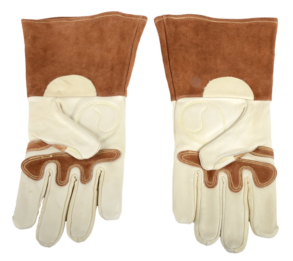 Forney 53410 Signature Men's Welding Gloves, Large, White/Brown - Image 4