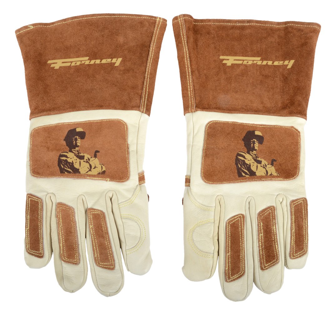 Forney 53410 Signature Men's Welding Gloves, Large, White/Brown - Image 6
