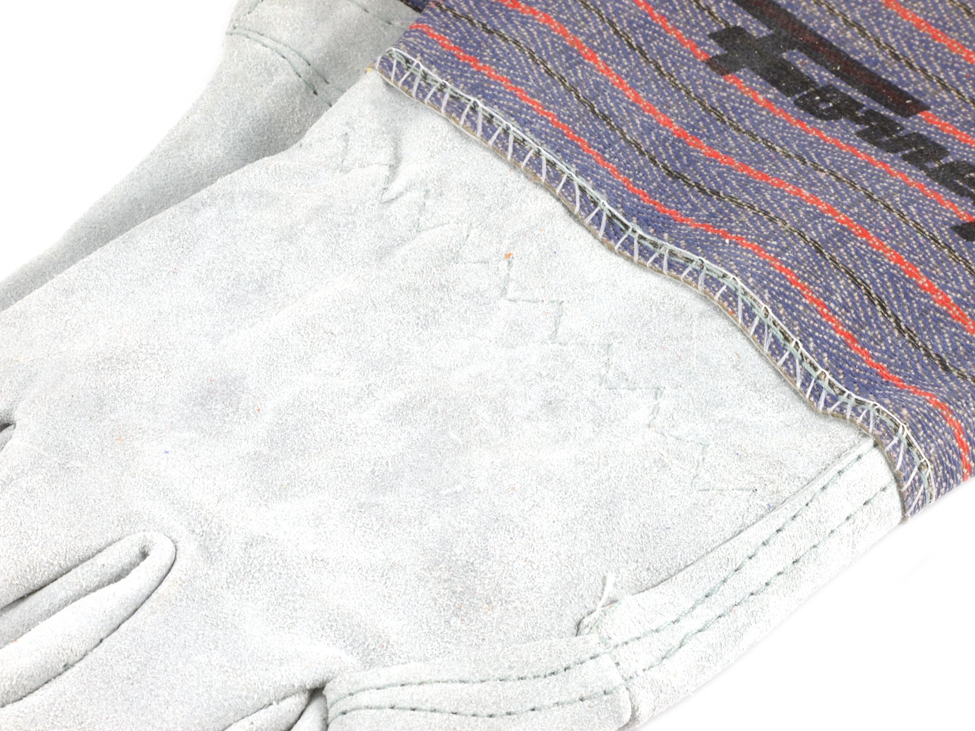 Forney 55199 Welding Work Glove, Large, Gray and Blue Leather - Image 3