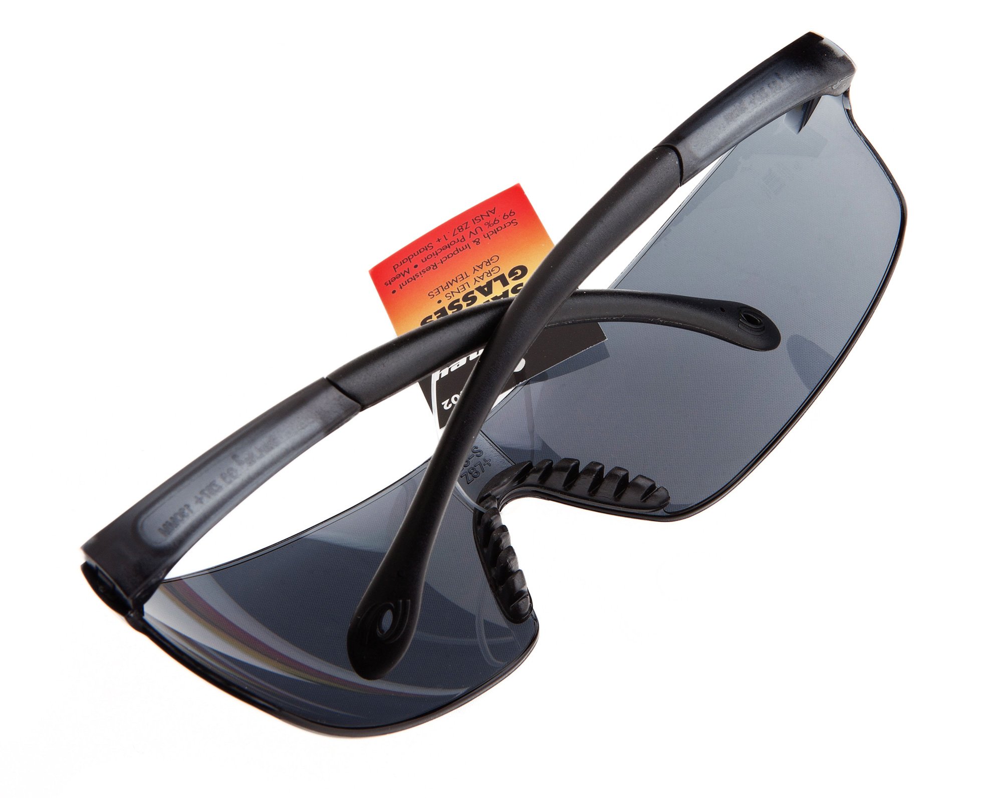 Forney 55402 Safety Glasses, Squared Lens, Gray - Image 3