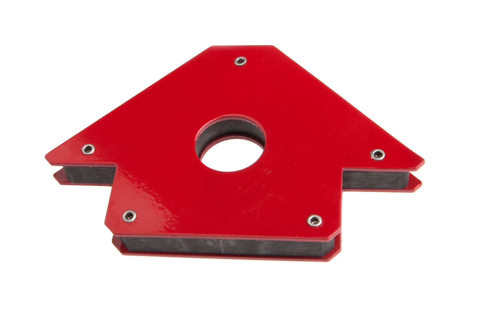 Forney 70717 Magnetic Welding Jig with Center Hole, Medium, Lifts up to 50-Pounds , Red - Image 3