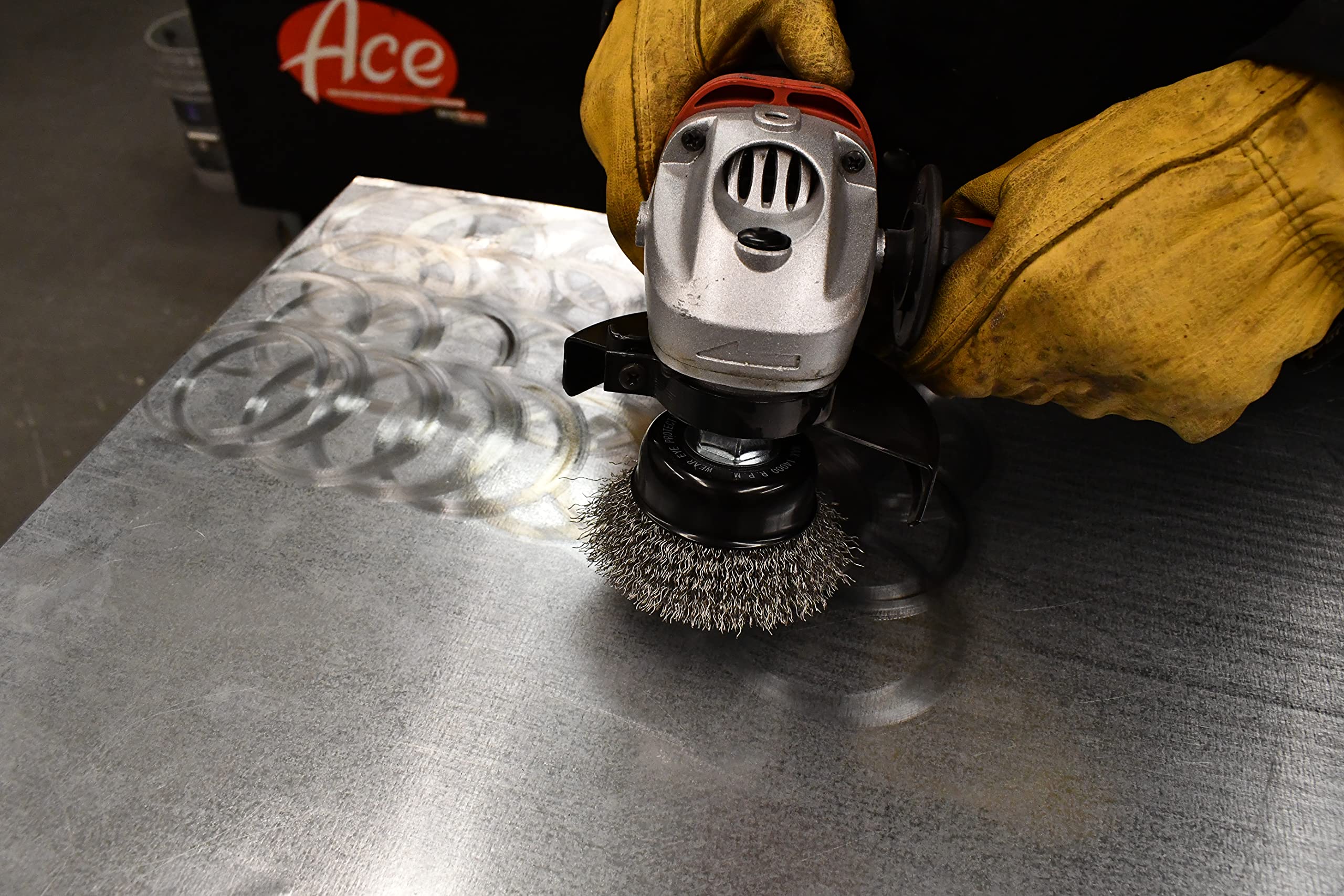 Forney 72729 Wire Cup Brush, Coarse Crimped with 1/4-Inch Hex Shank, 2-Inch-by-.012-Inch, Silver - Image 3