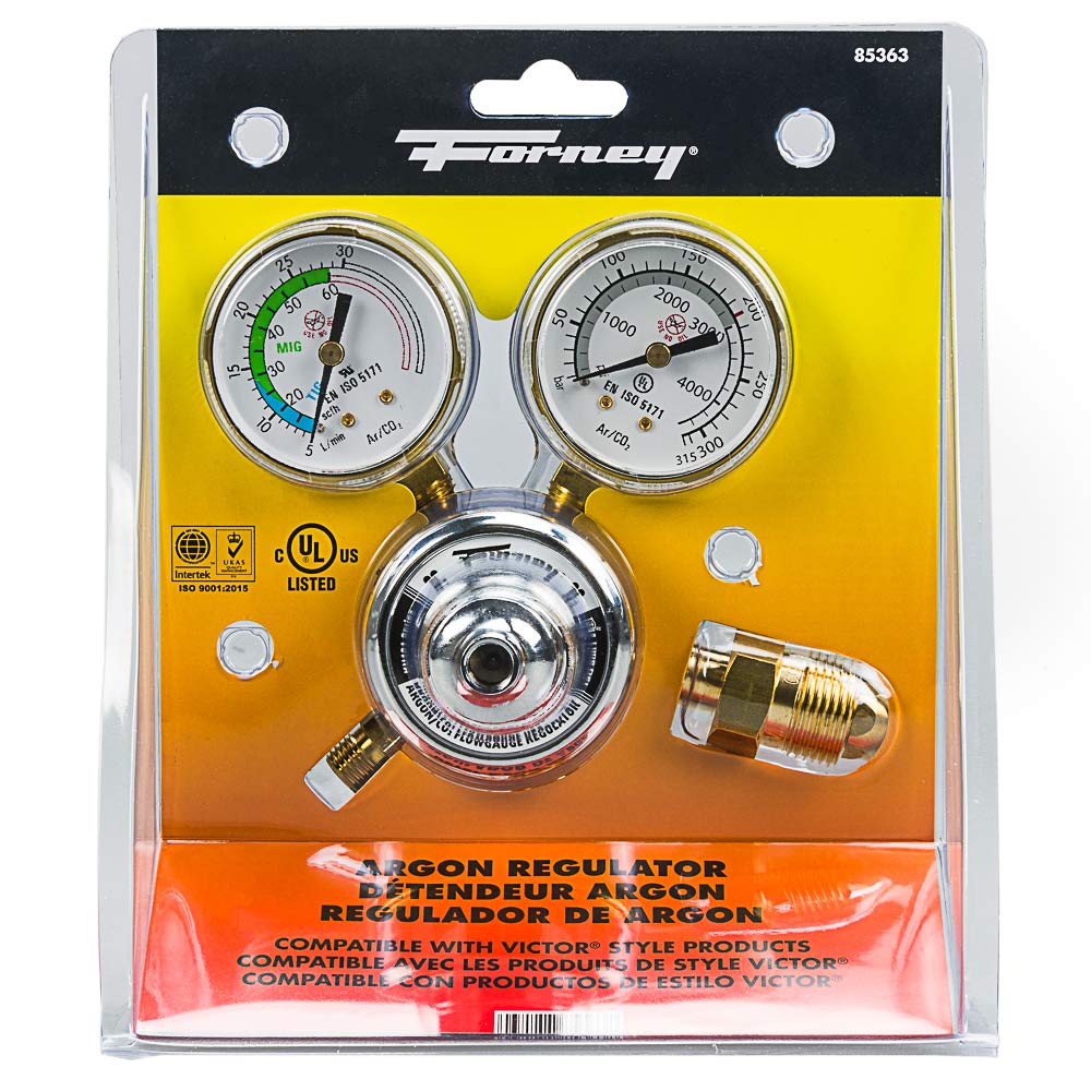 Forney 85363 Argon/CO2 Regulator Kit for Mig Welder, 5/32" - Image 9
